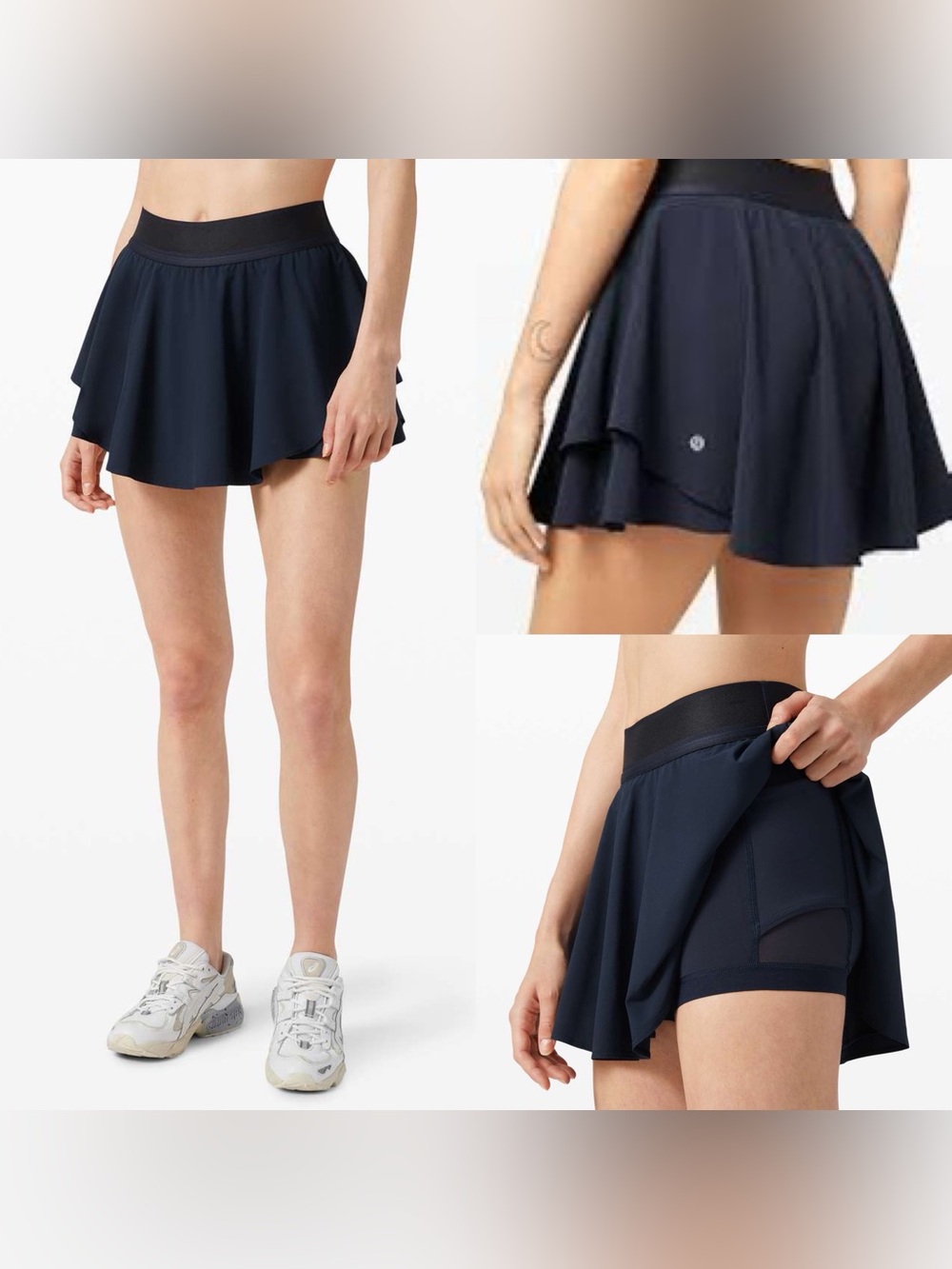 Court Rival High-Rise Skirt - Navy Blue